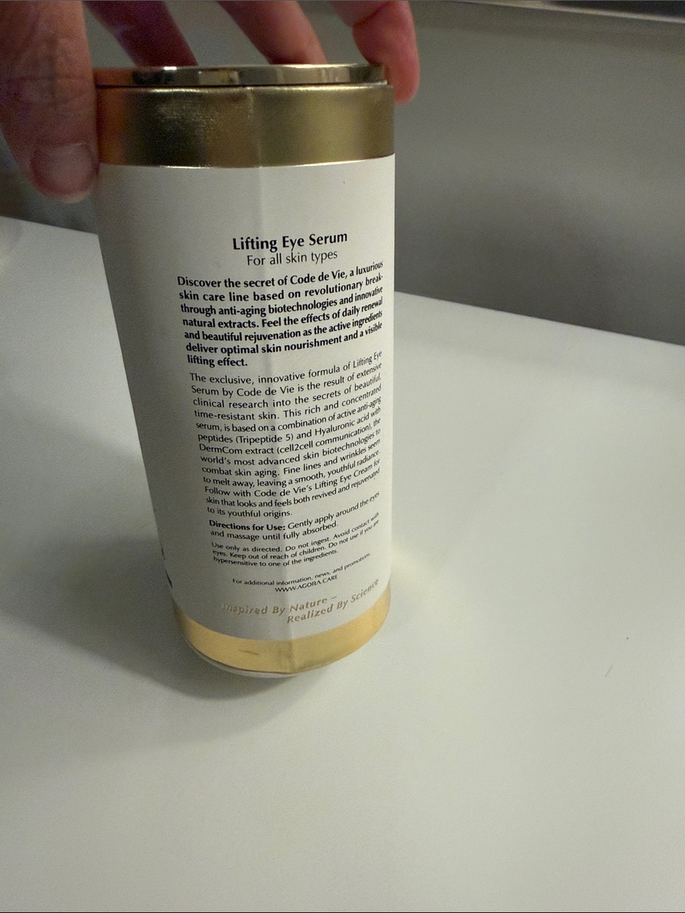 Agora Lifting Eye Serum - Gold & White - Picture 5 of 5